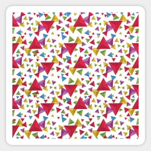 Fractal Triangles Pattern Sticker